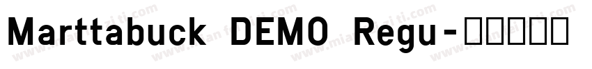 Marttabuck DEMO Regu字体转换